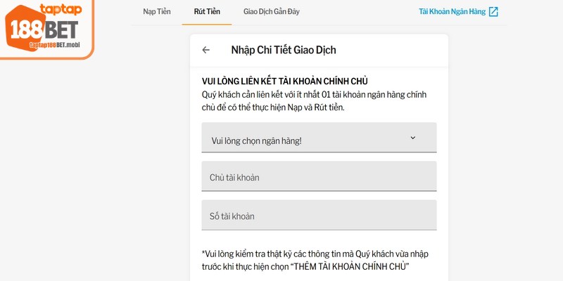 Điều kiện rút tiền 188BET mà bạn cần đáp ứng
